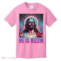He Is Rizzin Jesus Kids T-Shirt thumb 0