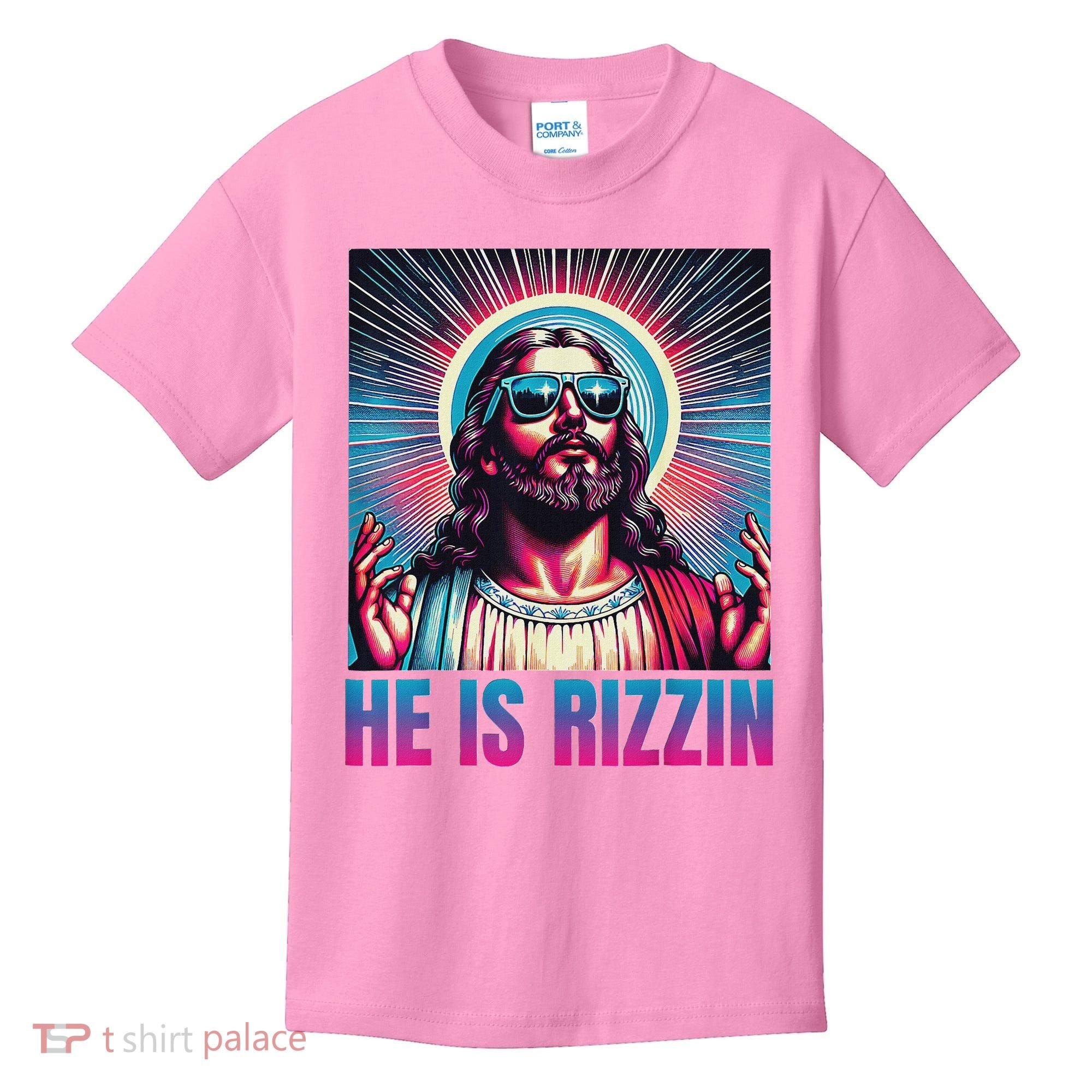 He Is Rizzin Jesus Kids T-Shirt