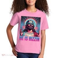 He Is Rizzin Jesus Kids T-Shirt thumb 2