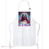 He Is Rizzin Jesus Apron thumb 0