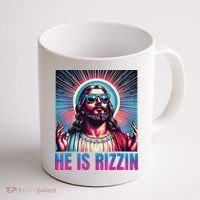 He Is Rizzin Jesus Coffee Mug thumb 1