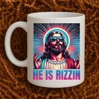 He Is Rizzin Jesus Coffee Mug thumb 2