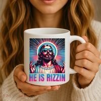 He Is Rizzin Jesus Coffee Mug thumb 3