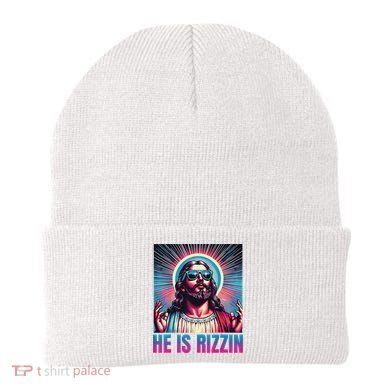 He Is Rizzin Jesus Beanie