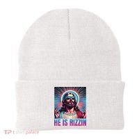 He Is Rizzin Jesus Beanie thumb 0