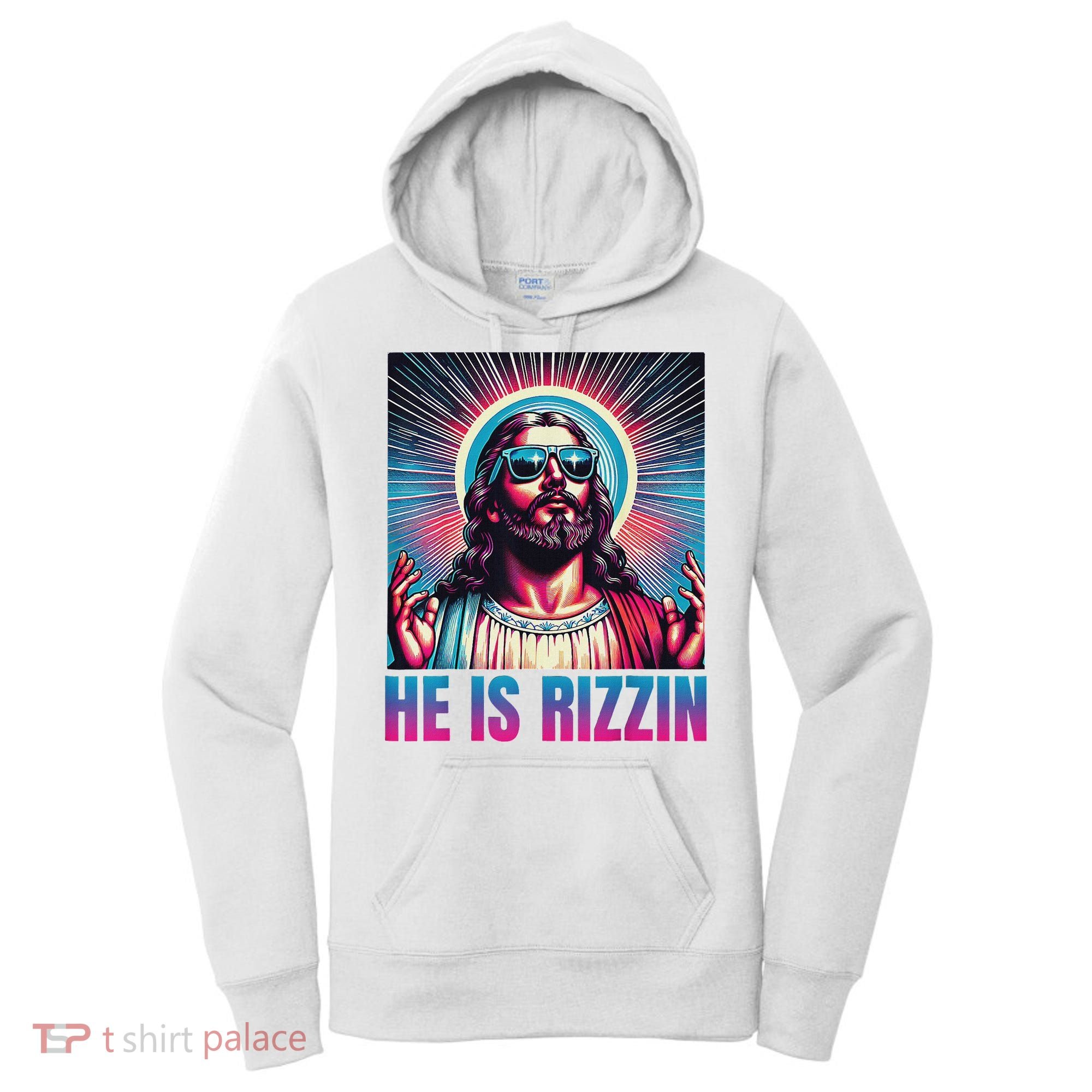 He Is Rizzin Jesus Women's Hoodie