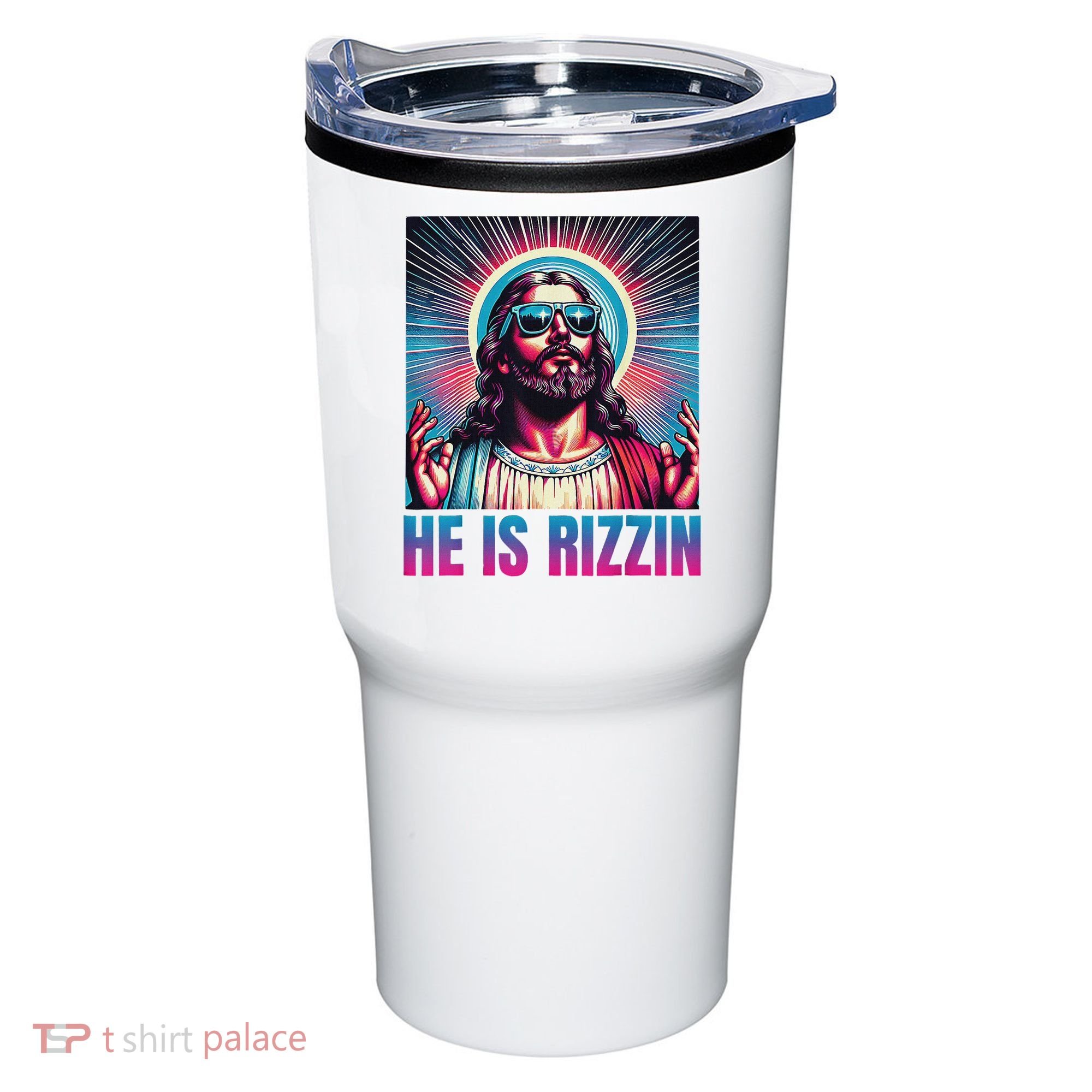 He Is Rizzin Jesus Tumbler