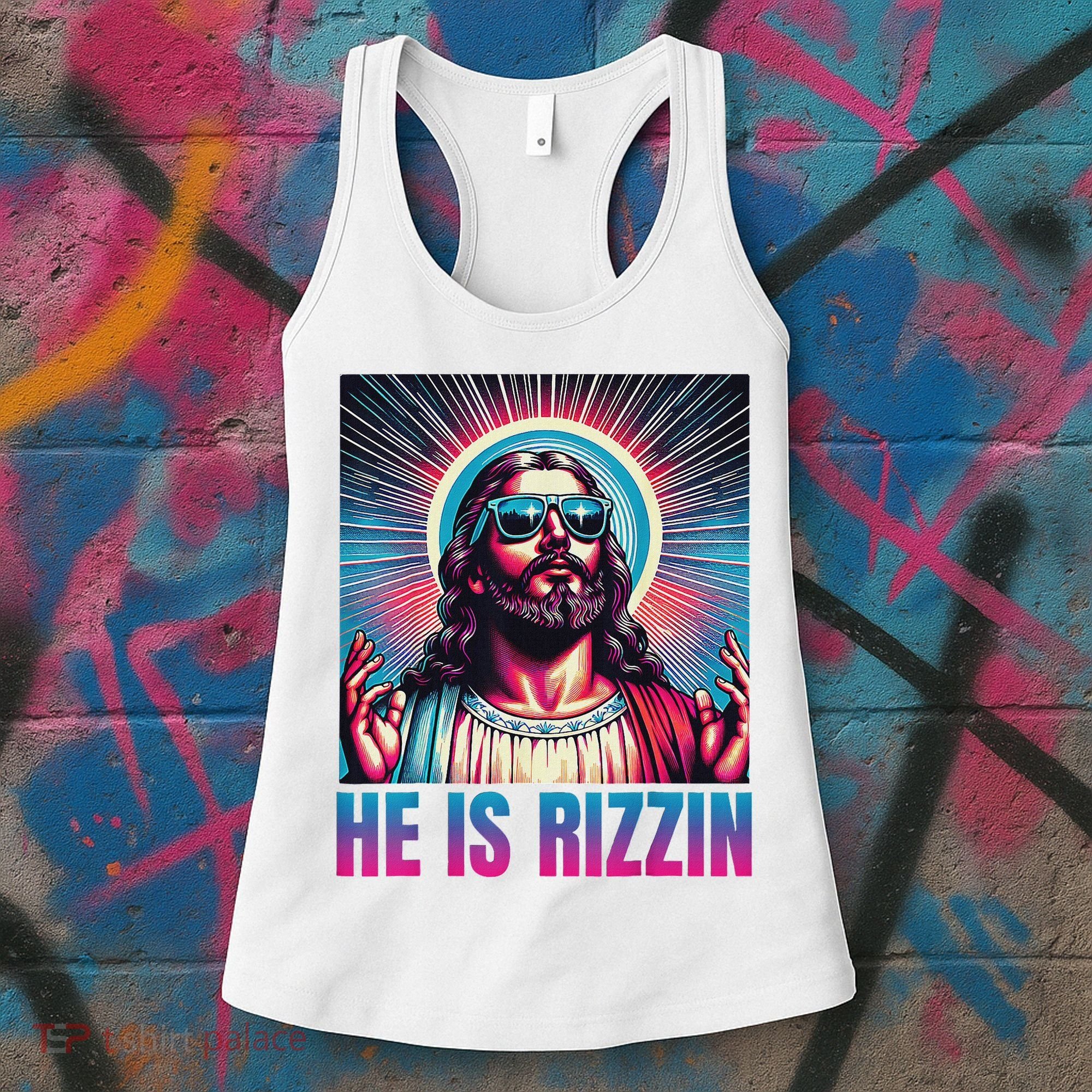 He Is Rizzin Jesus Women's Tank Top