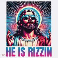 He Is Rizzin Jesus Tank Top thumb 6