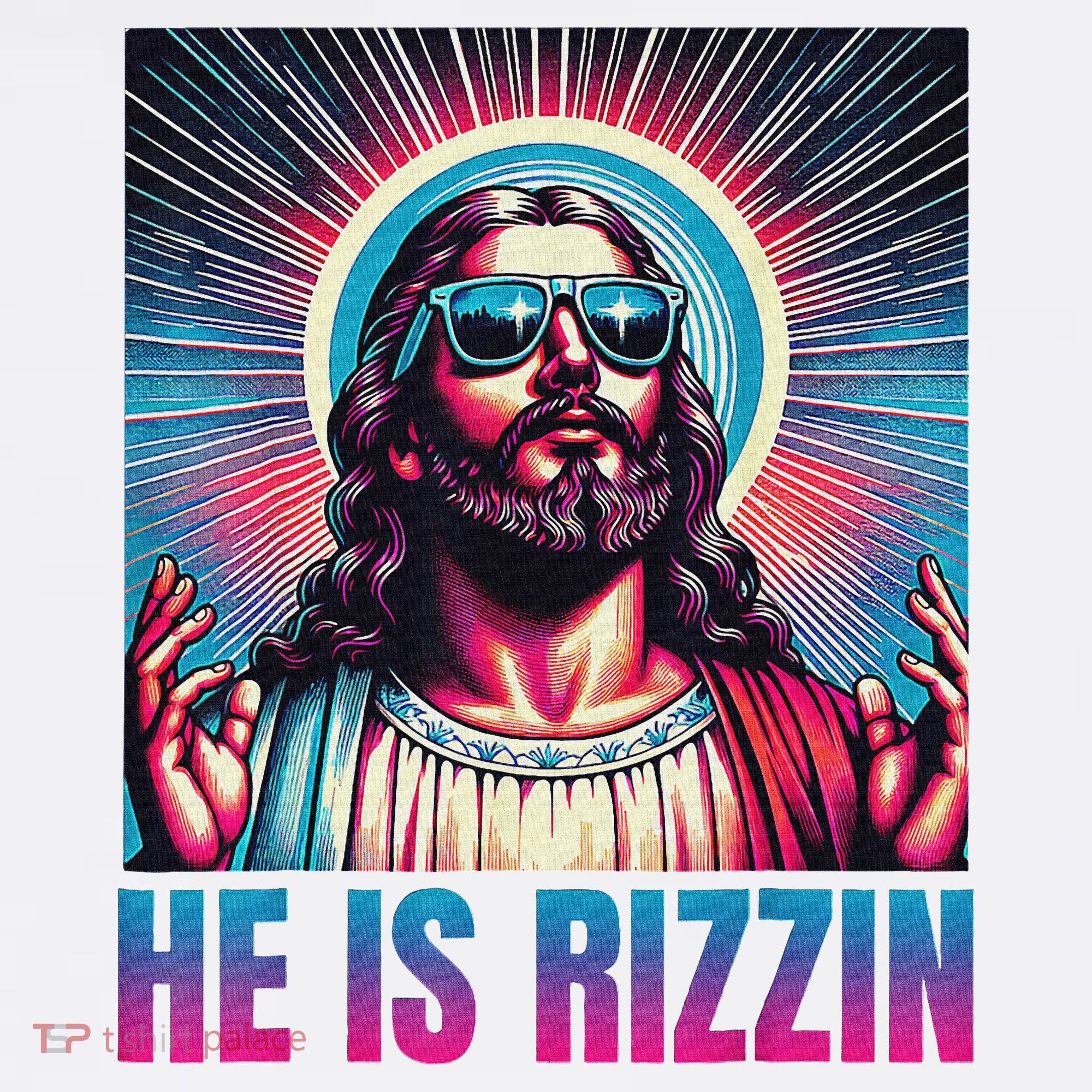 He Is Rizzin Jesus Women's Long Sleeve Shirt