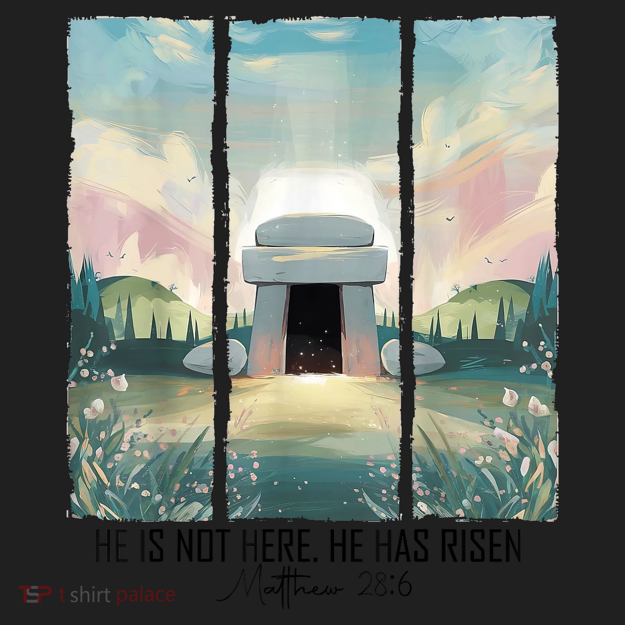 He Is Risen Easter Christian Empty Tomb Jesus Resurrection  Women's Sweatshirt