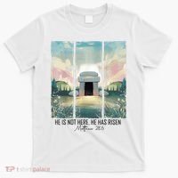 He Is Risen Easter Christian Empty Tomb Jesus Resurrection  T-Shirt thumb 0