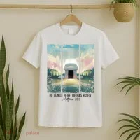 He Is Risen Easter Christian Empty Tomb Jesus Resurrection  T-Shirt thumb 2