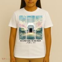 He Is Risen Easter Christian Empty Tomb Jesus Resurrection  T-Shirt thumb 4