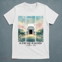 He Is Risen Easter Christian Empty Tomb Jesus Resurrection  T-Shirt thumb 5