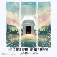 He Is Risen Easter Christian Empty Tomb Jesus Resurrection  T-Shirt thumb 7