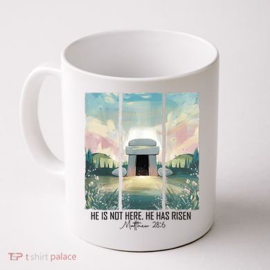 He Is Risen Easter Christian Empty Tomb Jesus Resurrection  Coffee Mug