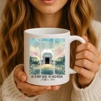 He Is Risen Easter Christian Empty Tomb Jesus Resurrection  Coffee Mug thumb 3
