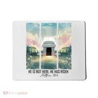 He Is Risen Easter Christian Empty Tomb Jesus Resurrection  Mousepad thumb 0