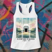 He Is Risen Easter Christian Empty Tomb Jesus Resurrection  Women's Tank Top thumb 3