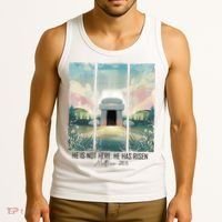 He Is Risen Easter Christian Empty Tomb Jesus Resurrection  Tank Top thumb 3
