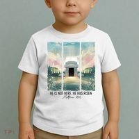He Is Risen Easter Christian Empty Tomb Jesus Resurrection  Toddler T-Shirt thumb 2