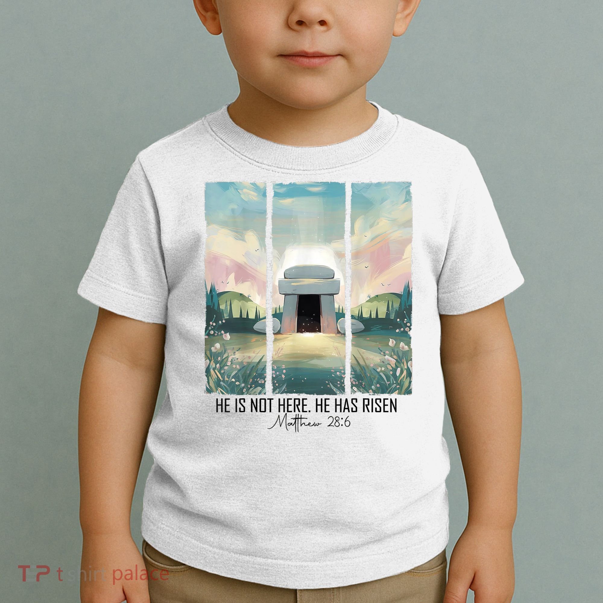 He Is Risen Easter Christian Empty Tomb Jesus Resurrection  Toddler T-Shirt