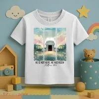 He Is Risen Easter Christian Empty Tomb Jesus Resurrection  Toddler T-Shirt thumb 3
