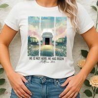 He Is Risen Easter Christian Empty Tomb Jesus Resurrection  Women's T-Shirt thumb 2