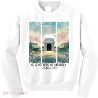 He Is Risen Easter Christian Empty Tomb Jesus Resurrection  Kids Sweatshirt thumb 0