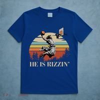 He Is Rizzin Jesus Playing Basketball Funny Easter Day T-Shirt thumb 5