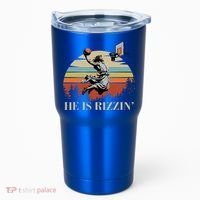 He Is Rizzin Jesus Playing Basketball Funny Easter Day Tumbler thumb 0
