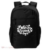 He Is Risen Easter Quote Backpack thumb 0