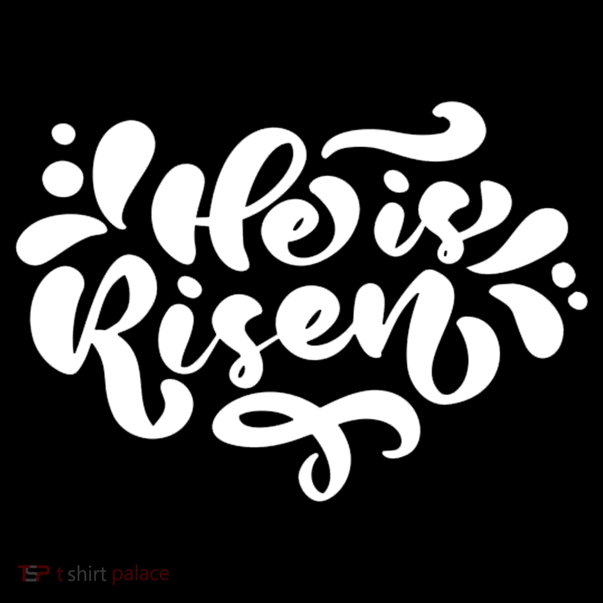 He Is Risen Easter Quote Bucket Hat