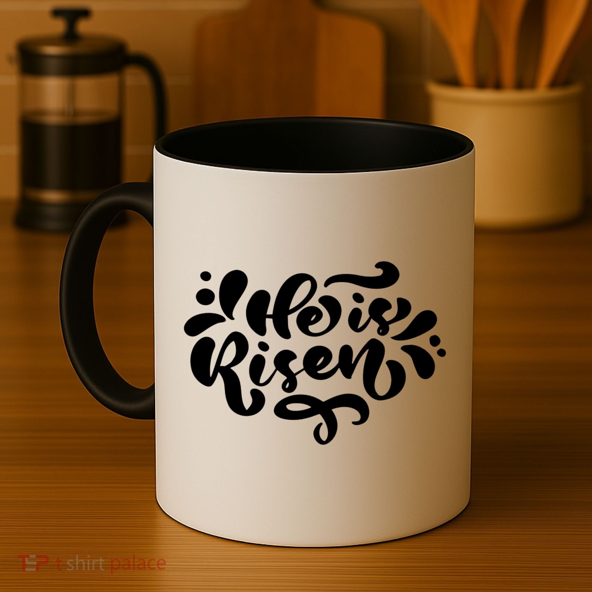 He Is Risen Easter Quote Coffee Mug