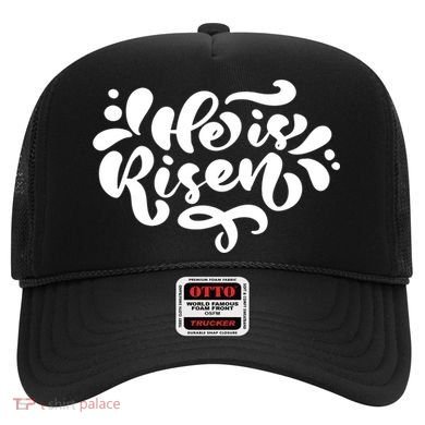 He Is Risen Easter Quote Hat