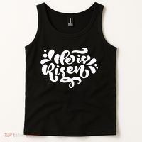He Is Risen Easter Quote Tank Top thumb 2