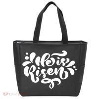 He Is Risen Easter Quote Tote Bag thumb 0