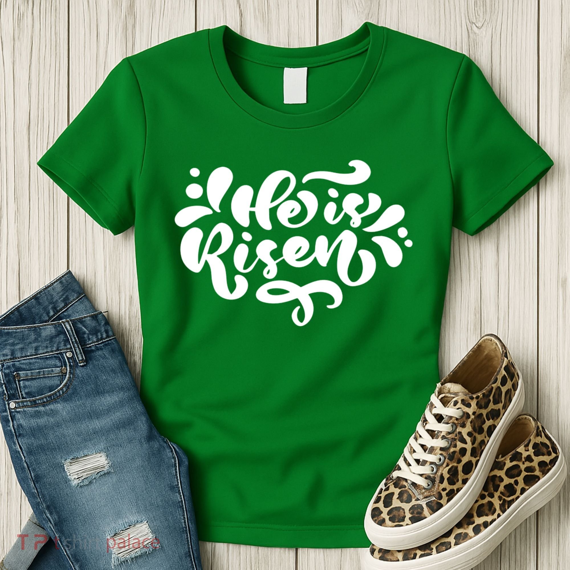 He Is Risen Easter Quote Women's T-Shirt
