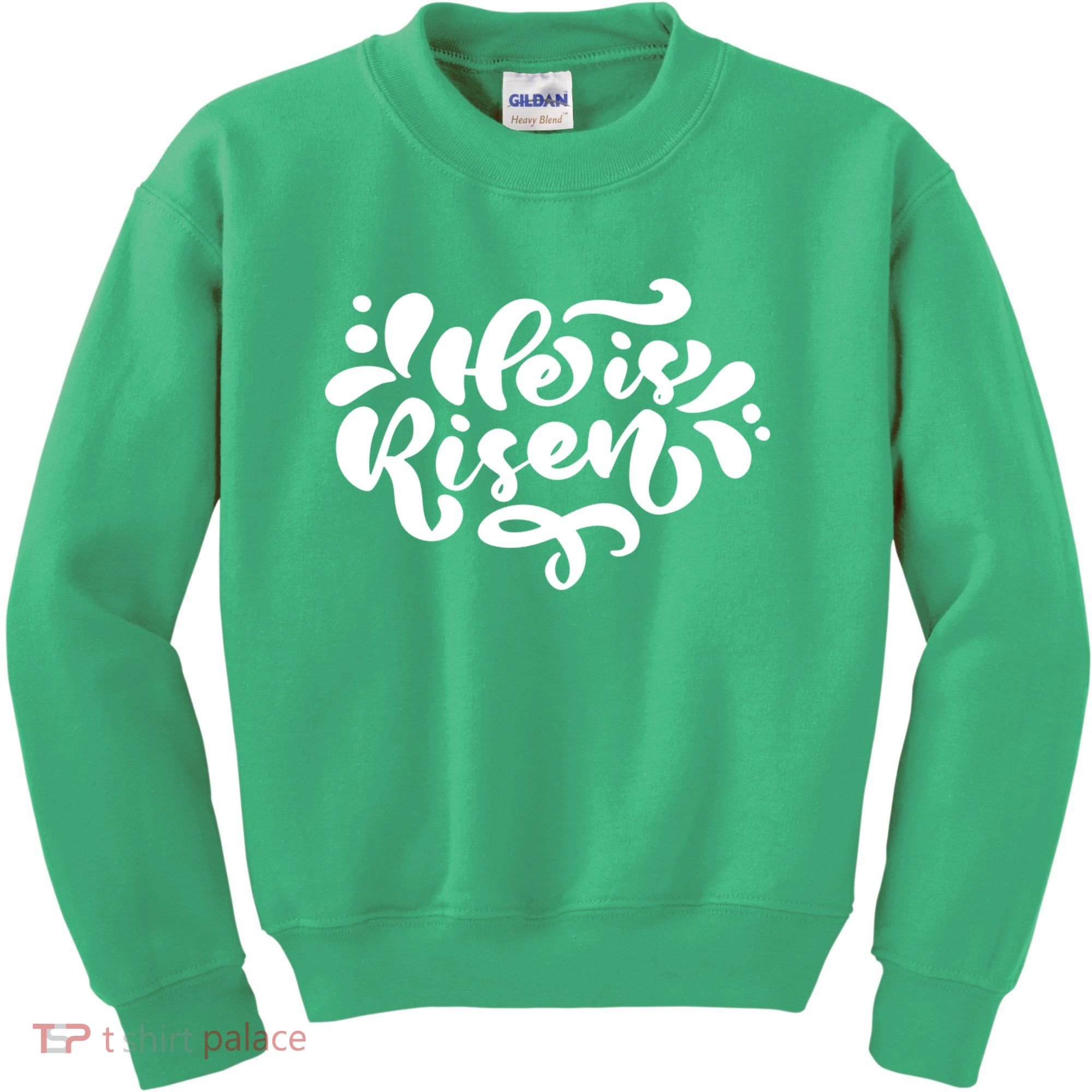 He Is Risen Easter Quote Kids Sweatshirt