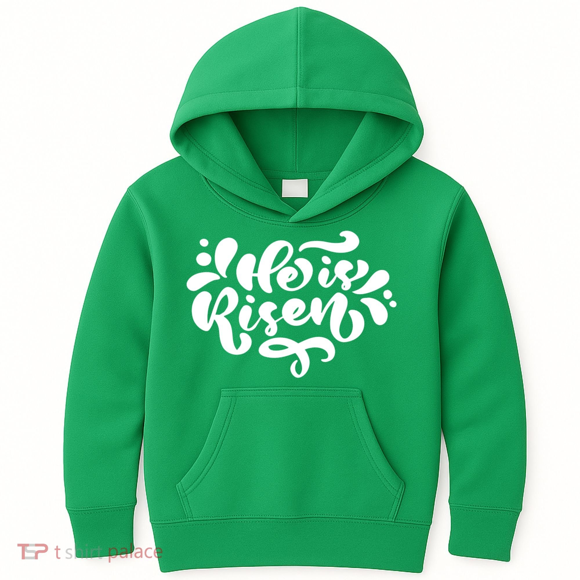 He Is Risen Easter Quote Kids Hoodie