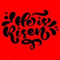 He Is Risen Easter Quote Santa Hat thumb 1