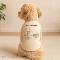 He Is Rizzin Jesus Volleyball Doggie Tank thumb 2