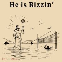 He Is Rizzin Jesus Volleyball Baby Bodysuit thumb 2