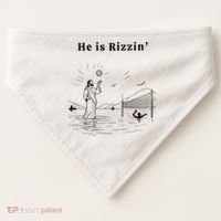 He Is Rizzin Jesus Volleyball USA-Made Doggie Bandana thumb 0