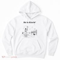 He Is Rizzin Jesus Volleyball Hoodie thumb 0