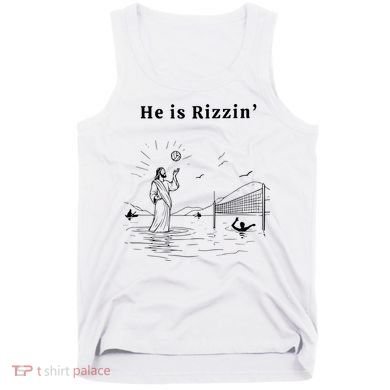 He Is Rizzin Jesus Volleyball Tank Top