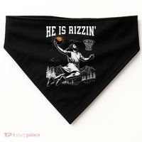 He Is Risen Rizzin Easter Jesus Christian Faith Basketball USA-Made Doggie Bandana thumb 0