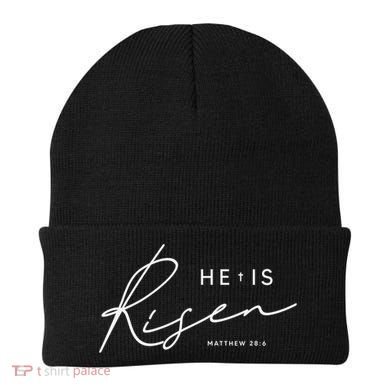 He Is Risen Jesus Easter Christian Beanie
