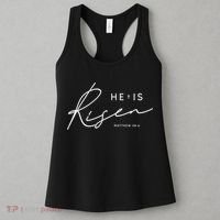 He Is Risen Jesus Easter Christian Women's Tank Top thumb 3